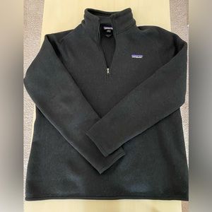 Patagonia Better Sweater Black 1/4 Zip Size XL Women